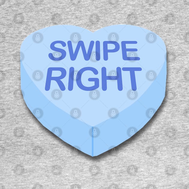 Candy Heart Swipe Right by PopCultureShirts